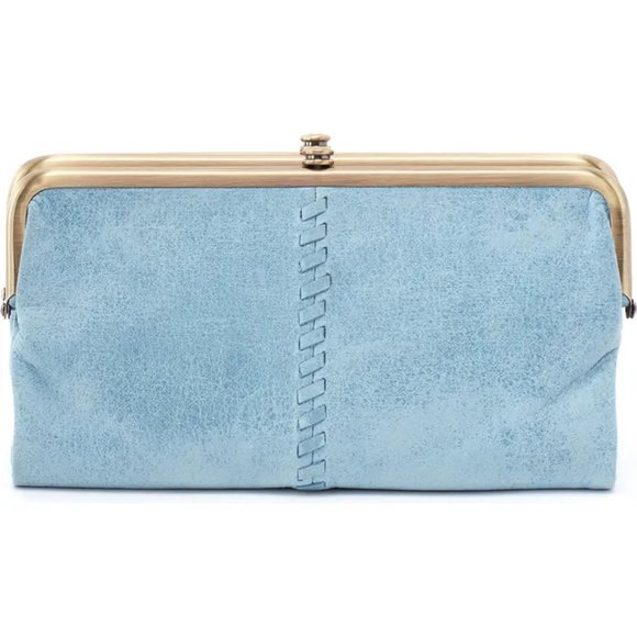 NWT New Hobo Lauren Clutch Wallet Blue Topaz